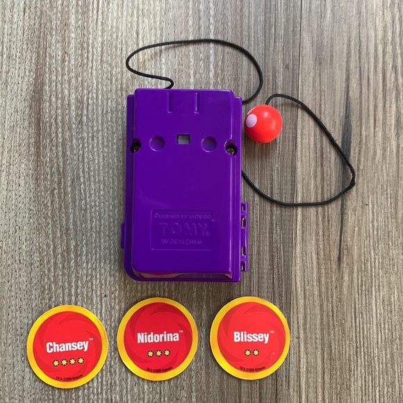 Pokeman Poke Ball Blaster Purple 3 Battle discs Tomy Nintendo vintage Hasbro toy - Picture 5 of 7